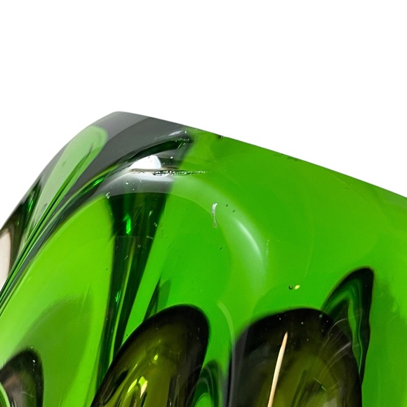 Vintage 1960s Murano Art Glass Sommerso Stretch Fingers Swung Vase 11" Italy - Picture 12 of 15